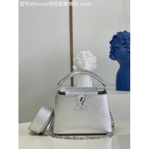 Louis Vuitton CAPUCINES MINI M80239 ezüst