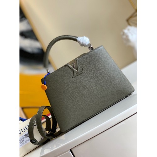 Louis Vuitton CAPUCINES Eredeti Bőr PM M57227 Sötétzöld