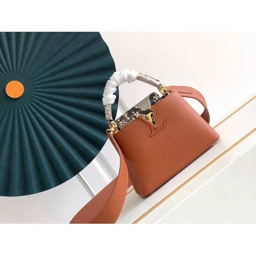 Louis Vuitton CAPUCINES Eredeti Bőr PM M96467 Barna