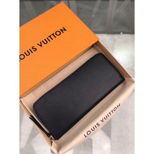 Louis Vuitton CARTERA CLEMENCE Eredeti Epi Bőr Pénztárca M60915 Fekete