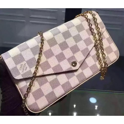 Louis Vuitton Damier Azur Canvas FELICIE LÁNCTÁRCSA N61276