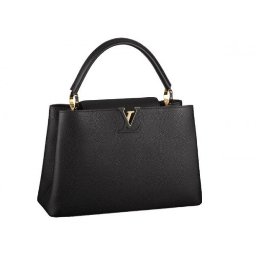 Louis Vuitton Elegáns Capucines Táska MM M48864 Fekete