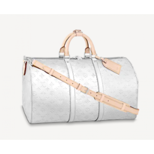 Louis Vuitton Keepall Bandoulière 50 M45886 Ezüst