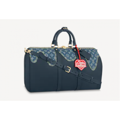 Louis Vuitton KEEPALL BANDOULIERE 50 M45975 kék