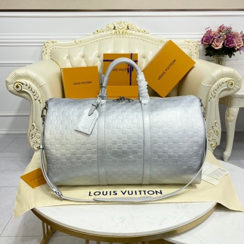 Louis Vuitton KEEPALL BANDOULIERE 55 M58041 ezüst