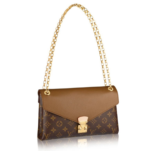 Louis Vuitton Monogram Vászon Pallas Lánc Táska M41203 Barna