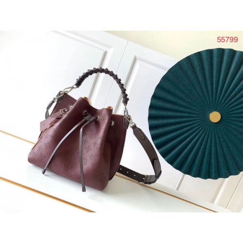 Louis Vuitton MURIA Mahina Perforált Marhabőr Táska M55800 Burgundia