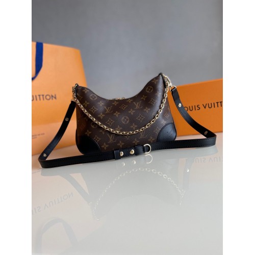 Louis Vuitton Monogram Vászon Boulogne Eredeti Bőr M45831 Fekete