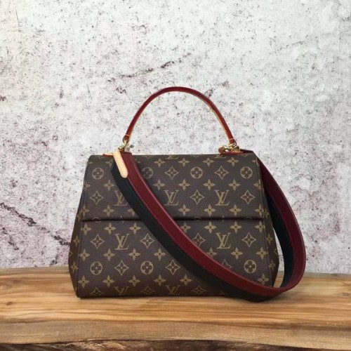 Louis Vuitton Monogram Vászon Cluny Táska M42735 Borszínű