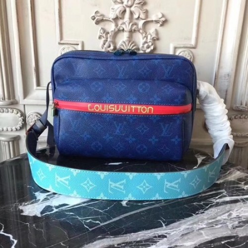 Louis Vuitton Monogram Vászon MESSNGER Táska 43845 Kék
