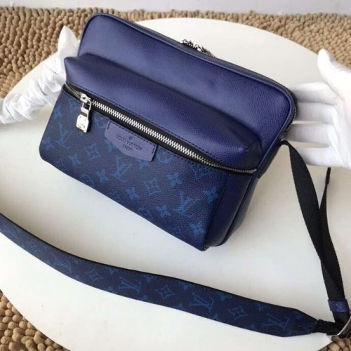 Louis Vuitton Monogram Vászon Messenger Táska PM M43845 kék