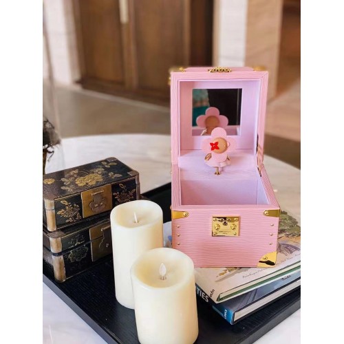 Louis Vuitton Monogram Vászon Zenei Ékszerdoboz M7896 Rózsaszín