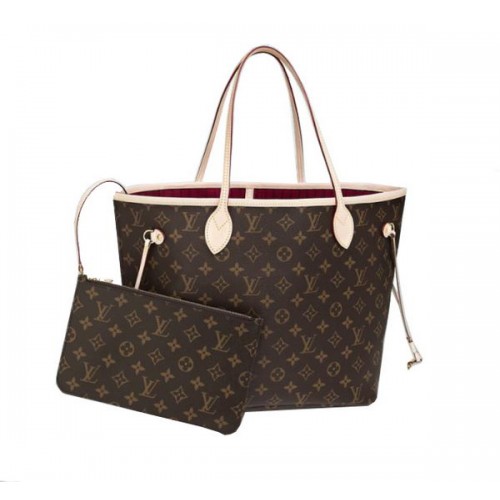 Louis Vuitton Monogram Vászon Neverfull MM M40996 Fukszia