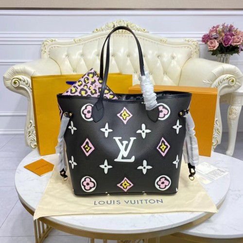 Louis Vuitton Monogram Vászon Neverfull MM M45818 Fekete