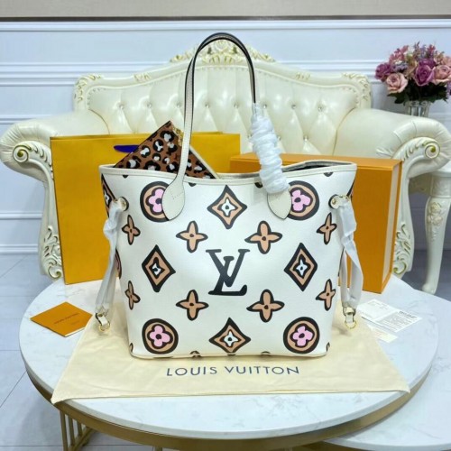 Louis Vuitton Monogram Vászon Neverfull MM M45818 Fehér