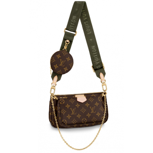 Louis Vuitton Monogram Vászon Eredeti Bőr M44823 Feketészöld