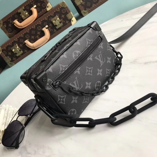 Louis Vuitton Monogram Vászon Eredeti Bőr Mini Puha Táska M44480 Fekete