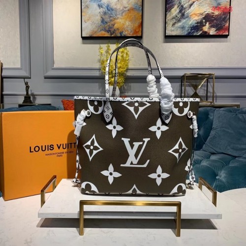 Louis Vuitton Monogram Vászon Eredeti Bőr NEVERFULL MM M44567 Khaki