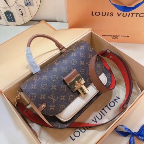 Louis Vuitton Monogram Vászon Eredeti Bőr VAUGIRARD M44354 krémszínű