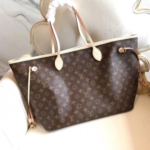 Louis Vuitton Monogram Vászon Eredeti NEVERFULL GM M40990 Piros