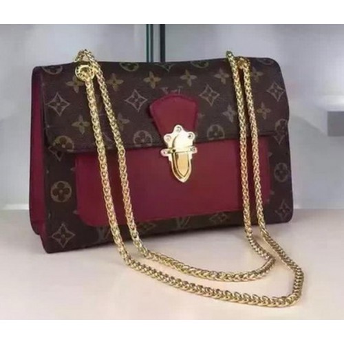 Louis Vuitton Monogram Vászon Pallas Lánc Táska M41731 Burgundia
