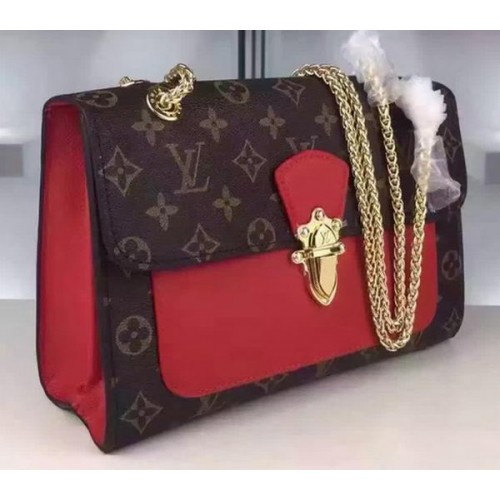 Louis Vuitton Monogram Vászon Pallas Lánc Táska M41731 Piros