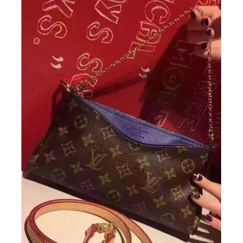 Louis Vuitton Monogram Vászon Pallas Clutch Táska M41638 Kék