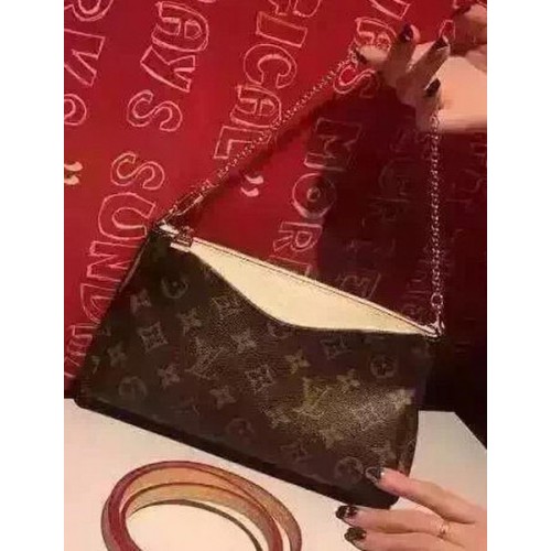 Louis Vuitton Monogram Vászon Pallas Clutch Táska M41638 Világos Rózsaszín