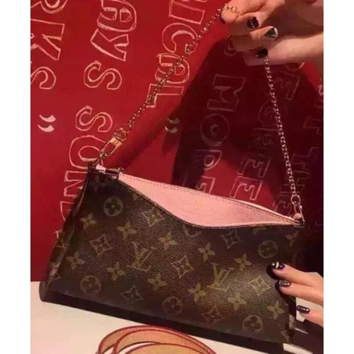 Louis Vuitton Monogram Vászon Pallas Kuplung Táska M41638 Rózsaszín