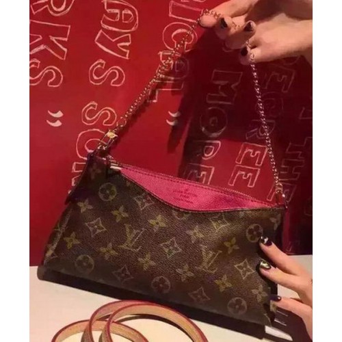 Louis Vuitton Monogram Vászon Pallas Clutch Táska M41638 Piros