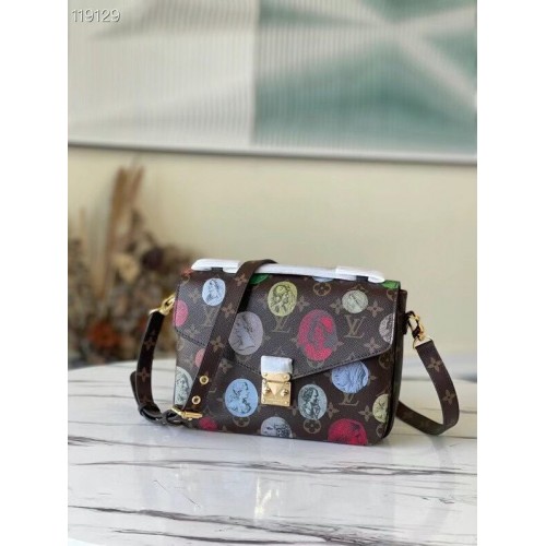 Louis Vuitton Monogram Vászon Metis Eredeti Bőr Táska M40780 Jelvény