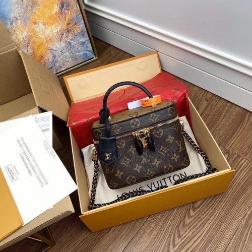 Louis Vuitton Monogram Vászon Fordított Szép Kozmetikai Táska M45165 Fekete