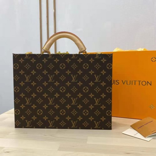 Louis Vuitton Monogram Vászon Kincsesláda Eredeti Bőr 40688 Barna