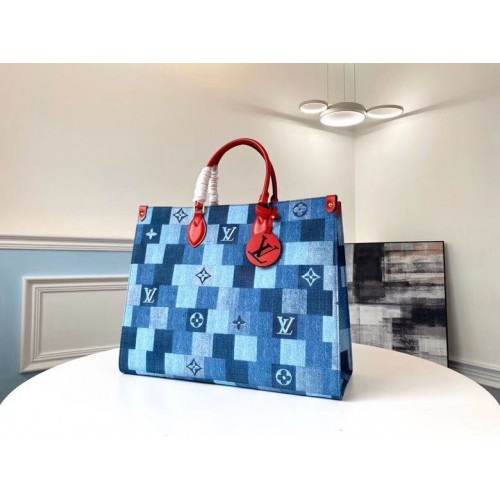Louis Vuitton Monogram Damier Onthego Táska M44992 Kék