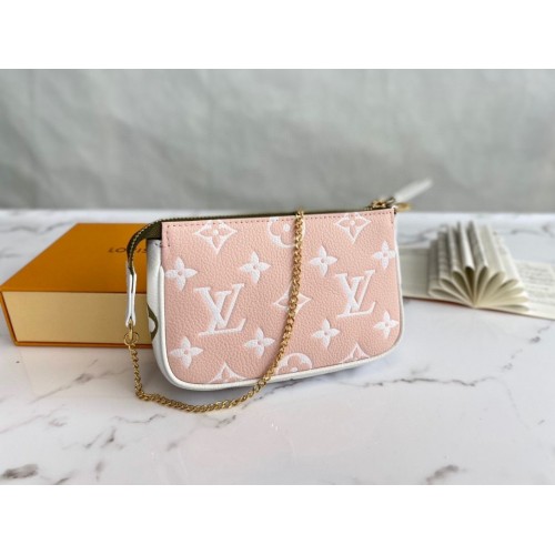 Louis Vuitton Monogram Empreinte MINI POCHETTE KIEGÉSZÍTŐK M81284 Pink