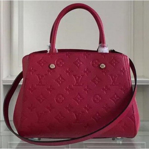 Louis Vuitton Monogram Empreinte Montaigne BB táska M50665 Piros