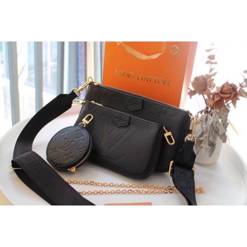 Louis Vuitton Monogram Empreinte eredeti bőr M44823 fekete