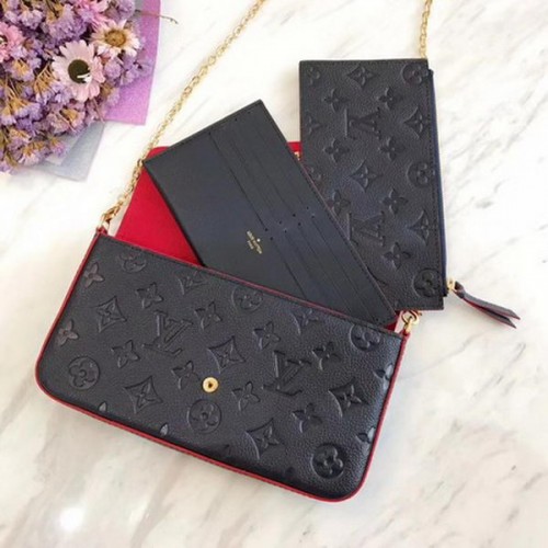 Louis Vuitton Monogram Empreinte Felicie Kuplung M64064 Royal