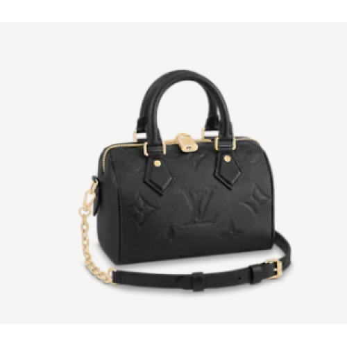 Louis Vuitton Monogram Empreinte Speedy Válltáska 20 M58953 Fekete