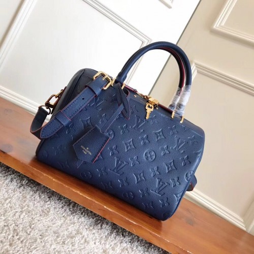 Louis Vuitton Monogram Empreinte SPEEDY Bag 42404 Kék