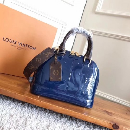 Louis Vuitton Monogram Vernis ALMA BB M54704 Kék