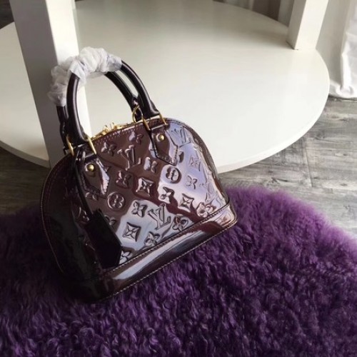 Louis Vuitton Monogram Vernis Alma BB M91606 Barna