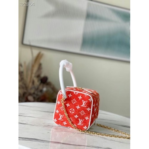 Louis Vuitton Monogram Jacquard Bársony M46212 Piros