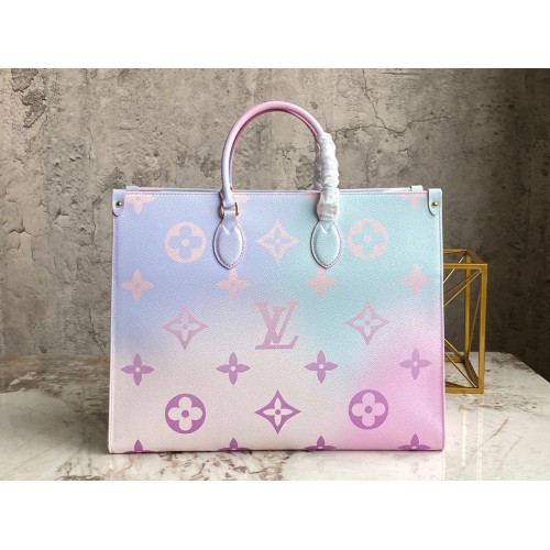 Louis Vuitton ONTHEGO GM Dip Dye Pastel M46076 Rózsaszín és Kék