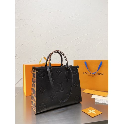 Louis Vuitton ONTEGO Monogram MM M45889 Leopárd Fekete
