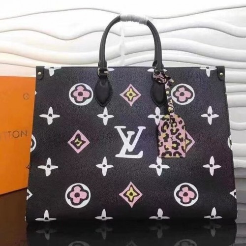 Louis Vuitton ONTHEGO Eredeti Bőr GM M45815 Fekete
