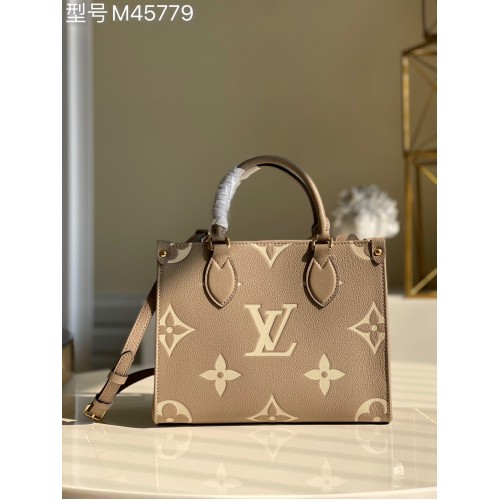 Louis Vuitton ONTHEGO Eredeti Bőr PM M45779 Szürke