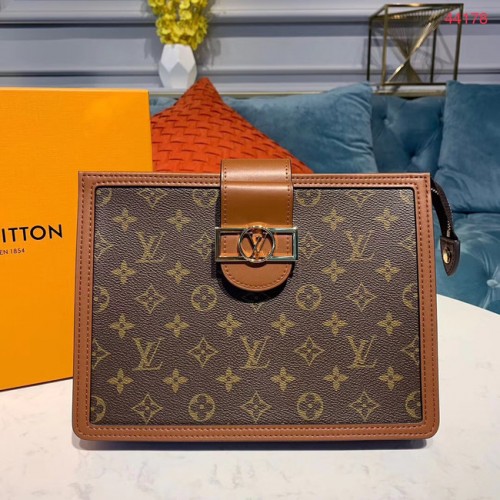 Louis Vuitton eredeti clutch táska M44178 barna