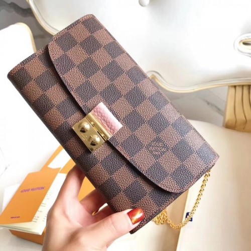 Louis Vuitton eredeti Damier Ebene vászon CROISETTE N61276