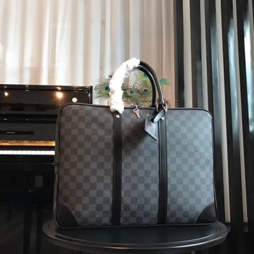 Louis Vuitton eredeti Damier grafit vászon PORTE-DOCUMENTS VOYAGE N41125